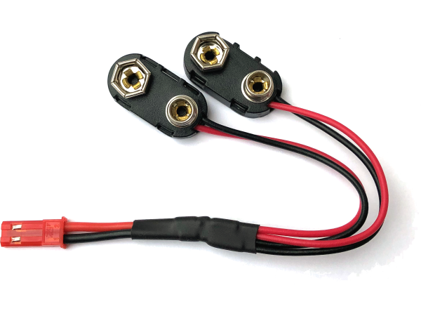 JST to Dual 9V Battery Adapter