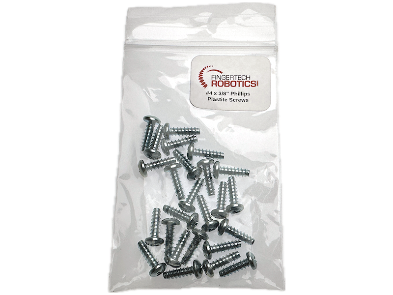 #4 x 0.375in Phillips Plastite Screws (25pcs)